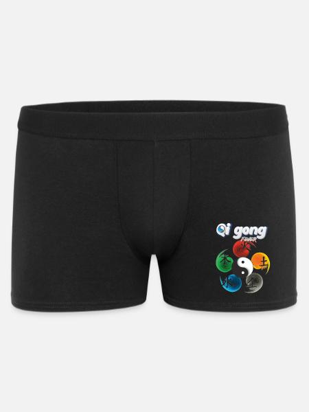 Yin Yang Five Elements Qi Gong Fever Design - Men's Boxer Shorts - black