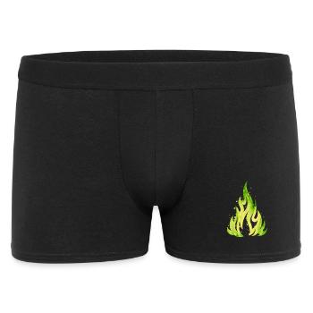 Verdant Flame Watercolor Fire - Men's Boxer Shorts - black - Front