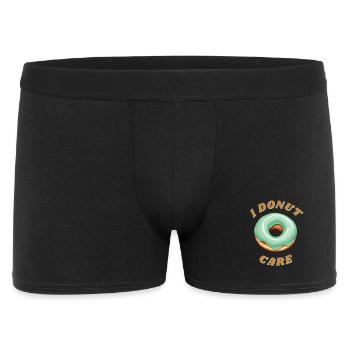 I DONUT CARE - Männer Boxer Shorts - Schwarz - Vorne