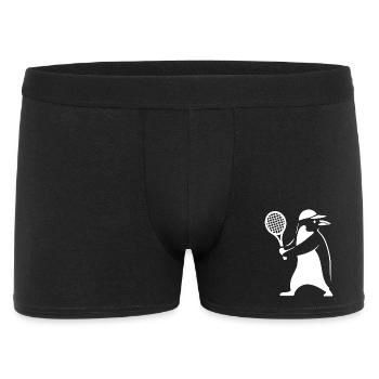 Minimaliste Pingouin Tennis Joueur de revers - Boxer Homme - noir - Devant
