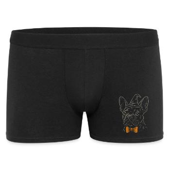 Frenchie Halloween - Spooky Gentleman Dog - Boxer Homme - noir - Devant