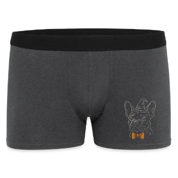 Frenchie Halloween - Spooky Gentleman Dog - Boxer Homme - charbon - Devant