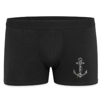 Iconic Nautical Anchor Tee - Men's Boxer Shorts - black - Front