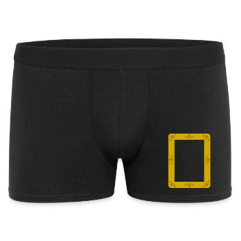 Ornate Gold Frame Portrait - Men's Boxer Shorts - black - Front