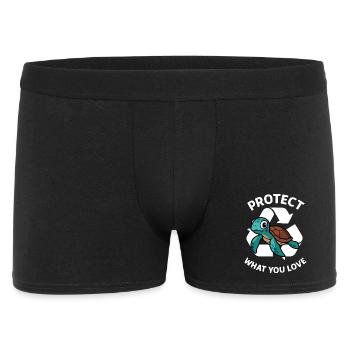 Protect what you love – turtle protection - Men's Boxer Shorts - black - Front