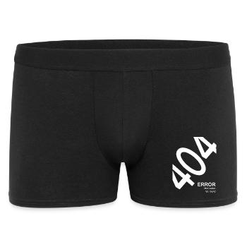 404 Error Motivation not found Nerd Humor - Men's Boxer Shorts - black - Front