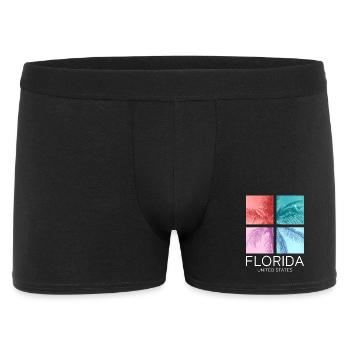 Florida USA Miami America Summer Palm Trees Beach - Men's Boxer Shorts - black - Front