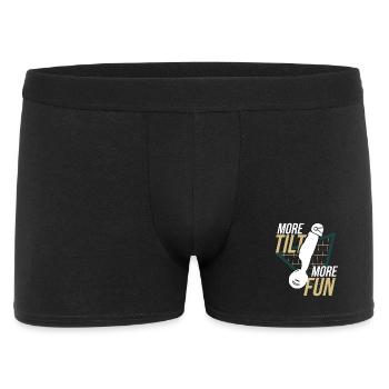 More Tilt More Fun – Electric Unicycle Design - Männer Boxer Shorts - Schwarz - Vorne