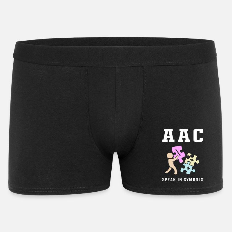 AAC Kommunikation Gebärdensprache SLP - Männer Boxer Shorts - Schwarz