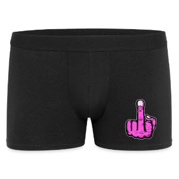 Doigt du milieu Doigt puant Baise Tu Design - Boxer Homme - noir - Devant