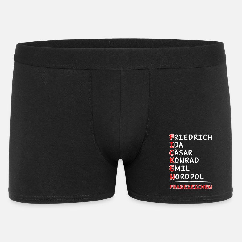 Funkalphabet-Friedrich Ida Caesar Kaufmann Emil... - Men's Boxer Shorts - black
