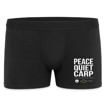 Peace, Tranquility, Carp, Fishing, Fun - Men's Boxer Shorts - black - Front