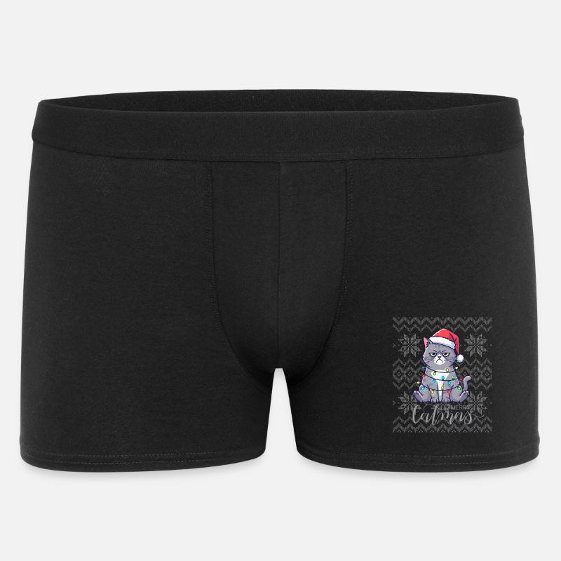 Bright Chatmas Weihnachten - Männer Boxer Shorts - Schwarz