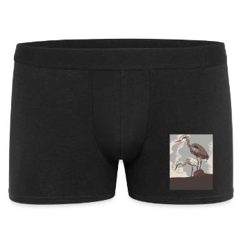 Herone Coast in retro style - Men's Boxer Shorts - black - Front