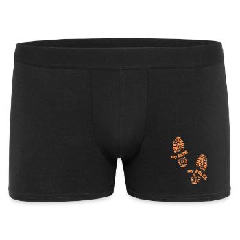 Mon chemin, mes règles, empreintes - Boxer Homme - noir - Devant