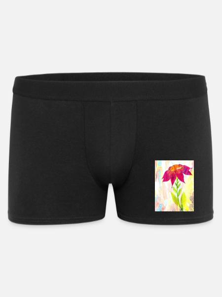 Une fleur - Boxer Homme - noir