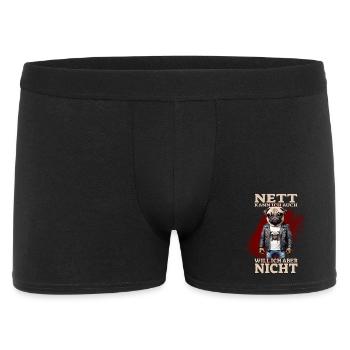 Je peux être gentil aussi – mais je ne veux pas - Boxer Homme - noir - Devant