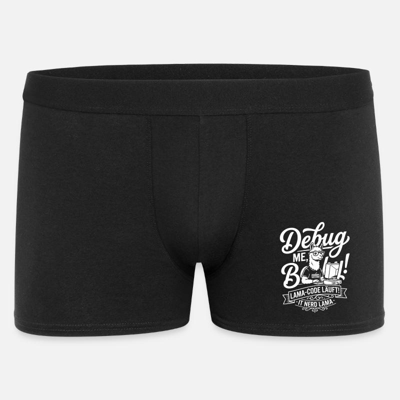 Lama Code Debug Design - Men's Boxer Shorts - black