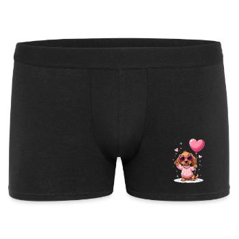 Dackel Dachshund Tekel - Männer Boxer Shorts - Schwarz - Vorne