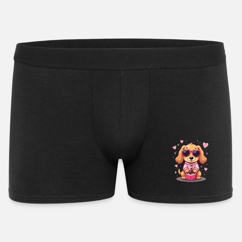Dackel Dachshund Tekel - Männer Boxer Shorts - Schwarz