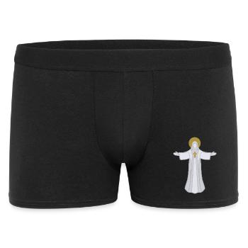 Offene Arme Saint Halo Jesus Gott - Männer Boxer Shorts - Schwarz - Vorne