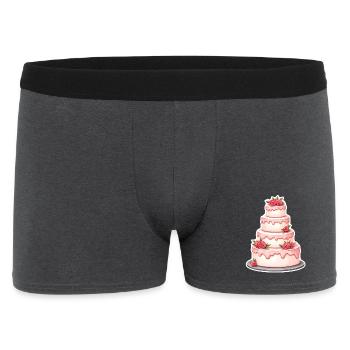 Cake Wedding - Men's Boxer Shorts - charcoal grey - Front