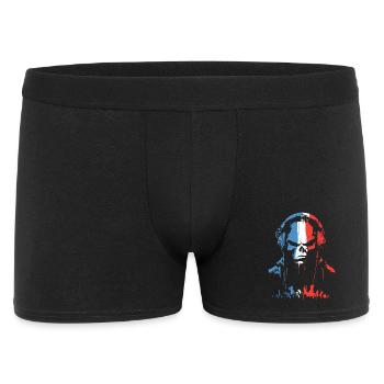 Headphone Skull in Tricolor - Men's Boxer Shorts - black - Front