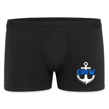 Blue Anchor Crew Logo - Men's Boxer Shorts - black - Front