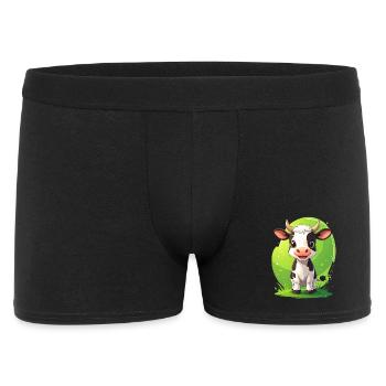cute cow - Men's Boxer Shorts - black - Front