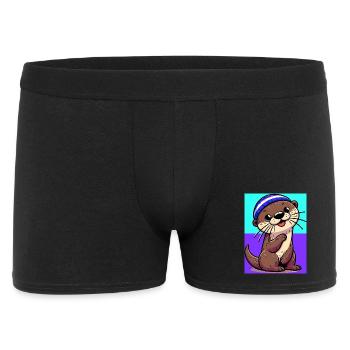 loutre - Boxer Homme - noir - Devant