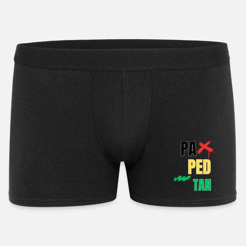 pa_ped_tan - Männer Boxer Shorts - Schwarz