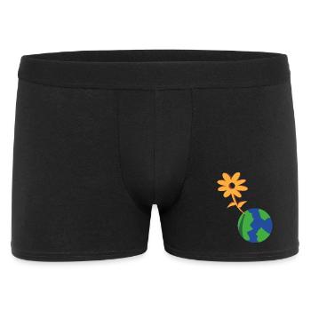 Fleur sur Terre ÉcoSymbiose - Boxer Homme - noir - Devant
