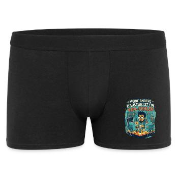 Programmierer 404 Fehler Humor - Männer Boxer Shorts - Schwarz - Vorne