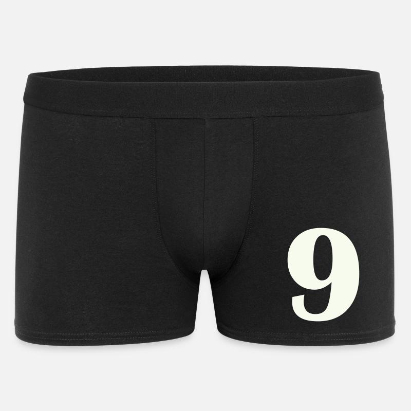 9 - Männer Boxer Shorts - Schwarz