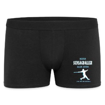 Bester Schlagball Spieler Schlagballer Baseball - Männer Boxer Shorts - Schwarz - Vorne