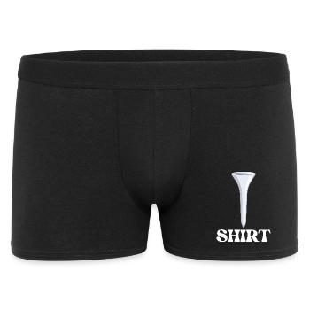 Golf Tee Wortspiel Lustiger Golfer Wortspiel Humor - Männer Boxer Shorts - Schwarz - Vorne