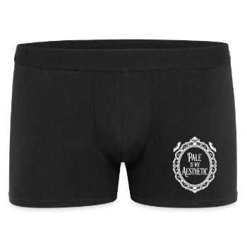 Typographie à cadre esthétique pâle - Boxer Homme - noir - Devant