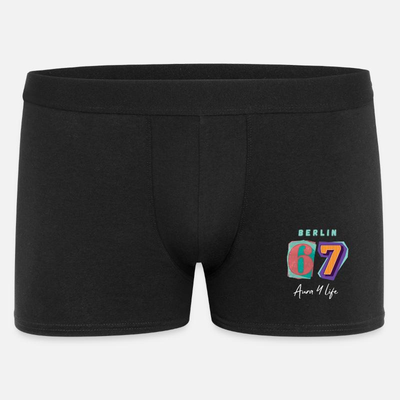 Berlin_67_Aura_4_Life - Männer Boxer Shorts - Schwarz