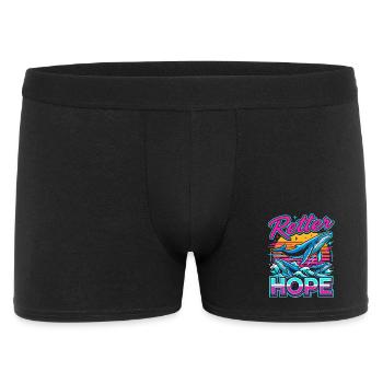 Neon-Wal Hoffnung - Männer Boxer Shorts - Schwarz - Vorne