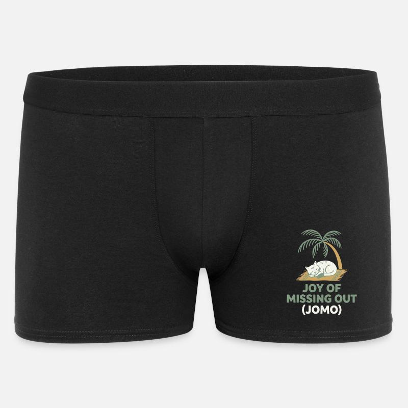 Cat JOMO - Men's Boxer Shorts - black
