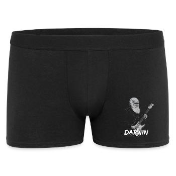 Darwin jouant de la guitare Evolution - Boxer Homme - noir - Devant