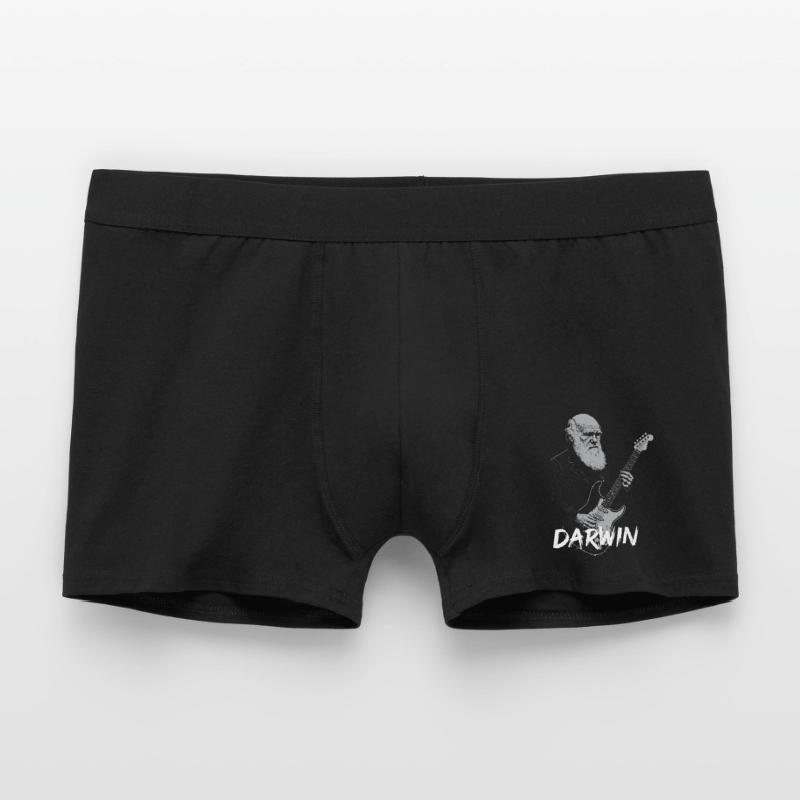Darwin Playing Guitar Evolution Men's Boxer Shorts
