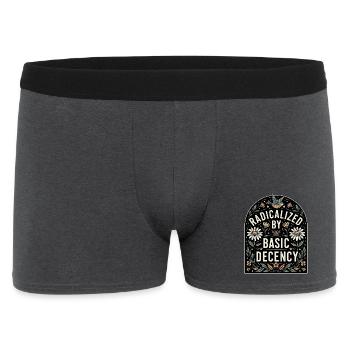 Flower Statement for Equality Fans - Men's Boxer Shorts - charcoal grey - Front