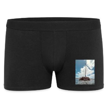 Catamaran à voile au-dessus de l’eau - Boxer Homme - noir - Devant