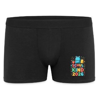 School Child 2026 School Enrollment 2026 Back to School - Men's Boxer Shorts - black - Front