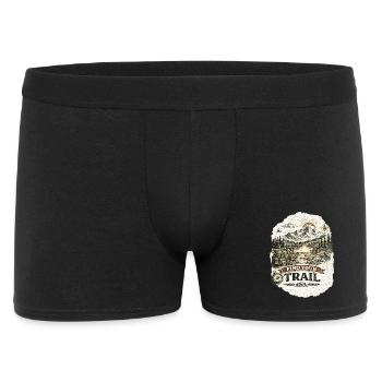 Find Your Trail | Hiking Design - Männer Boxer Shorts - Schwarz - Vorne