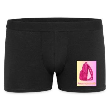 Freundschaft Glitzer Rucksack pink - Männer Boxer Shorts - Schwarz - Vorne