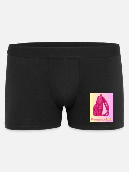 Freundschaft Glitzer Rucksack pink - Männer Boxer Shorts - Schwarz