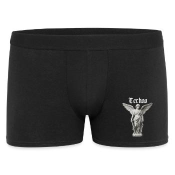 Techno Angel Gothic Statue Motif - Men's Boxer Shorts - black - Front