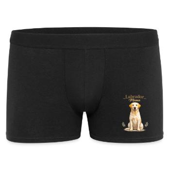 Maman labrador – Cadeau pour la maman du chien labrador - Boxer Homme - noir - Devant